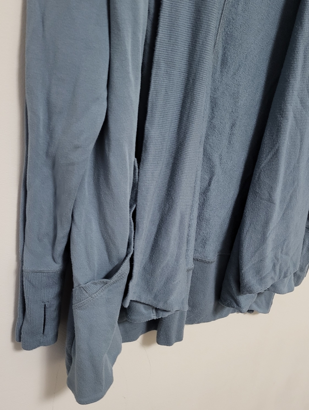 Athleta Pranayama Wrap Sweater Cardigan Sz XL Yogi Athleisure Blue - Picture 3 of 6